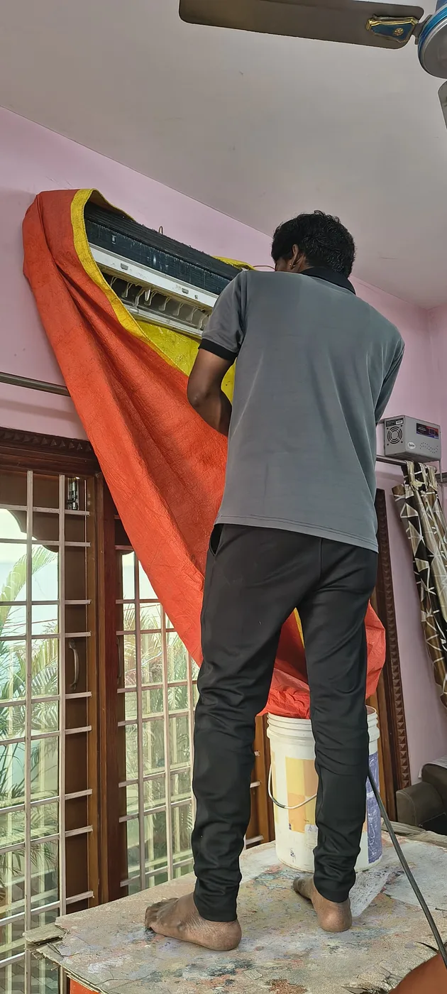 Indoor AC cleaning