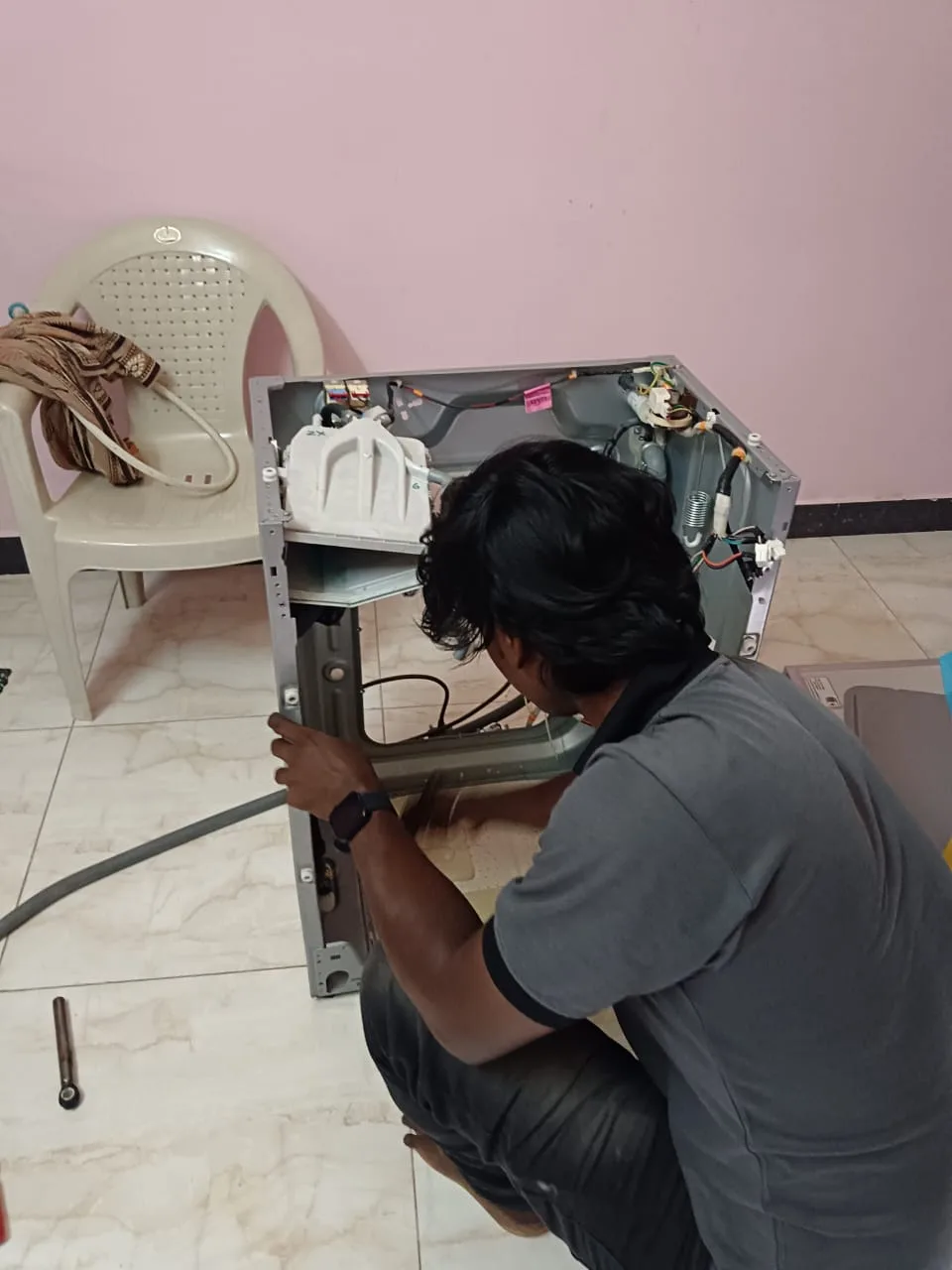 Washing machine internal repair